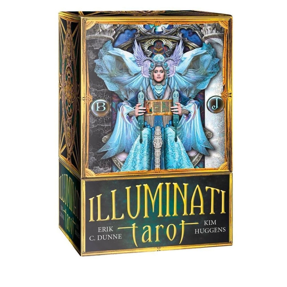 Illuminati Tarot Deck Cards with gold on sides Lo Scarabeo
